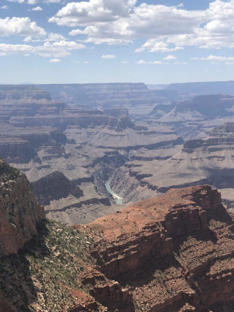 A view of the grand canyon from the top of mather point.