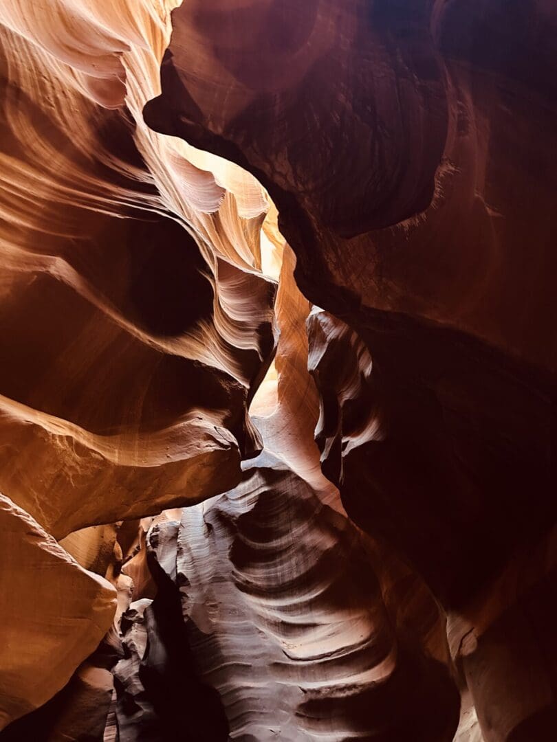 A picture of the inside of antelope canyon.